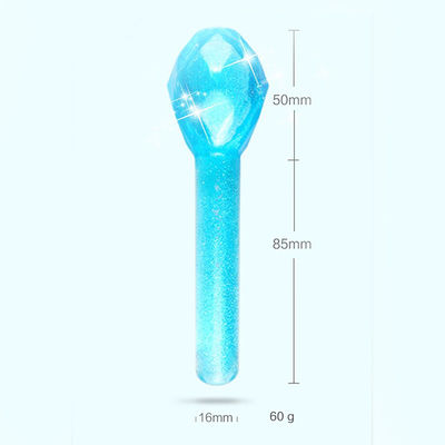 Glóbulos de gelo Massajador facial para olhos inchados e círculos escuros Logotipo em forma de diamante Logotipo personalizado Disponível