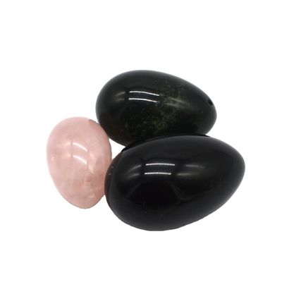 Ovos de jade vaginal de nefrita verde para exercícios de Kegel e rejuvenescimento vaginal
