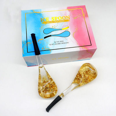 Glóbulos de refrigeração de spa Glóbulos de gelo de rolos frios Ferramentas de cuidados da pele facial para mulheres Rosto Olhos Produtos de estética de beleza