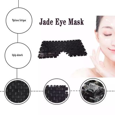 16*9cm Eco-friendly Natural Jade Facial Mask e Rose Quartz Face Eye Mask Beauty Essential Double Pack