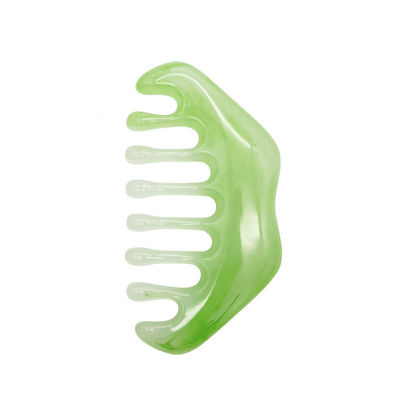 ISO9001 Certificado Resina Gua Sha Massager Comb para Cuidados Capilares e Terapia de Acupuntura cera de abelha
