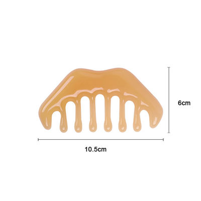 ISO9001 Certificado Resina Gua Sha Massager Comb para Cuidados Capilares e Terapia de Acupuntura cera de abelha