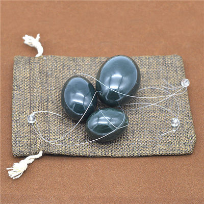 Ovos de Yoni de Jade Verde Gravura Nefrita Ovos de Jade para Exercício Vaginal Escultura Tipo Gravura