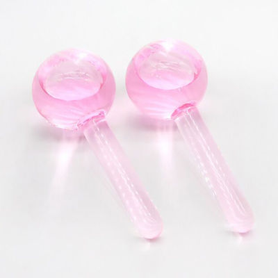 Rolamentos faciais azuis Massageadores para pele fria para tratamentos faciais Glóbulos de gelo verdes Dispositivo de massagem de resfriamento e aperto