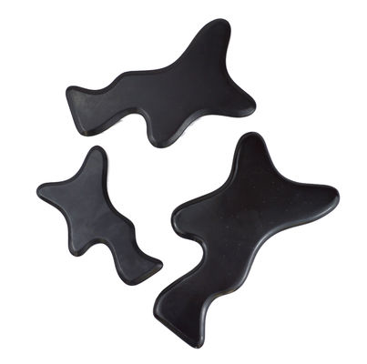 Descubra o poder da Pedra Bian Negra Gua Sha Ferramentas de massagem corporal para beleza e relaxamento