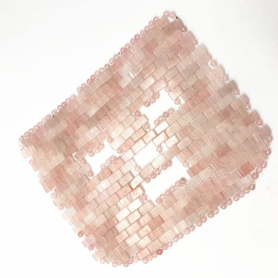 Logotipo personalizado Beleza Natural Máscara de Pedra de Jade Rosa Rosa Quartzo Deusa Máscara Facial Máscara Facial