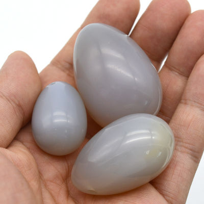 Triturador de buracos de artesanato Ovos Yonie para aperto vaginal Tamanho médio 40 * 25mm Material natural de ágata