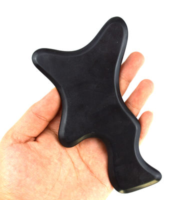 Descubra o poder da Pedra Bian Negra Gua Sha Ferramentas de massagem corporal para beleza e relaxamento