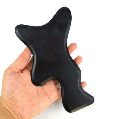 Descubra o poder da Pedra Bian Negra Gua Sha Ferramentas de massagem corporal para beleza e relaxamento