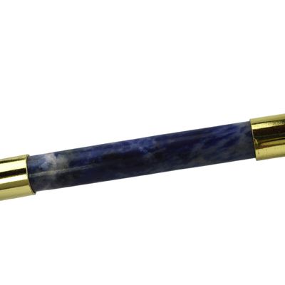 Blue Sodalite Face Guasha Roller 100% Cristal Natural Gua Sha Massager para Cuidados da Pele e Massagem Spa