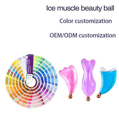 Personalização Gelada Guasha Massagem Face Lift Ferramentas de Cuidados da Pele Refrigeração Beleza Facial Glóbulos de Gelo Gua Sha Ferramenta de Massagem para SPA