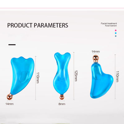 Personalização Gelada Guasha Massagem Face Lift Ferramentas de Cuidados da Pele Refrigeração Beleza Facial Glóbulos de Gelo Gua Sha Ferramenta de Massagem para SPA