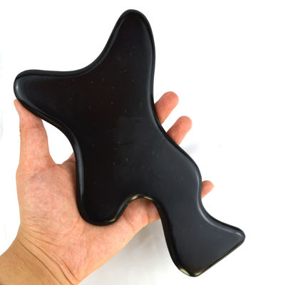 Descubra o poder da Pedra Bian Negra Gua Sha Ferramentas de massagem corporal para beleza e relaxamento