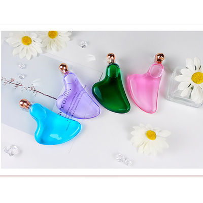 Personalização Gelada Guasha Massagem Face Lift Ferramentas de Cuidados da Pele Refrigeração Beleza Facial Glóbulos de Gelo Gua Sha Ferramenta de Massagem para SPA