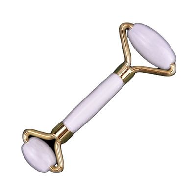Massagem ferramentas best seller Jade Branco Natural Guasha Roller Massagem Facial Bola Gua Sha Roller Massager Para Massagista Facial