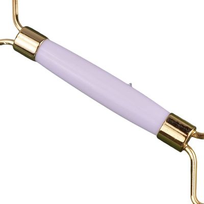 Massagem ferramentas best seller Jade Branco Natural Guasha Roller Massagem Facial Bola Gua Sha Roller Massager Para Massagista Facial