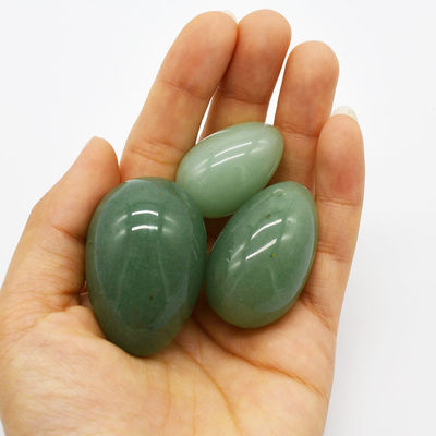Técnico Polido 100% Natural Verde Sexo Jade ovos vaginais Ben Wa bolas para mulheres