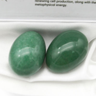Perfuração de buracos de artesanato Nefrite Jade ovos para Yoni Exercício Yoni Set de 3