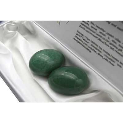 Perfuração de buracos de artesanato Nefrite Jade ovos para Yoni Exercício Yoni Set de 3