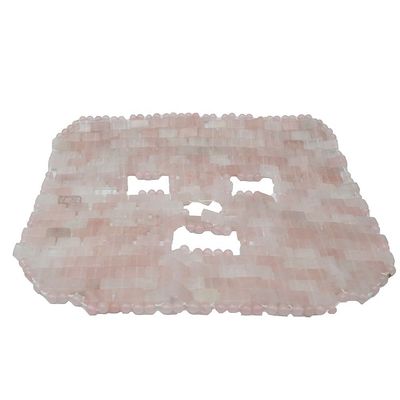 Máscara facial polida Pedra natural de pedra preciosa Jade Máscara de sono Rosa Quartz Olho Anti-envelhecimento Quente ou frio Usando pedra