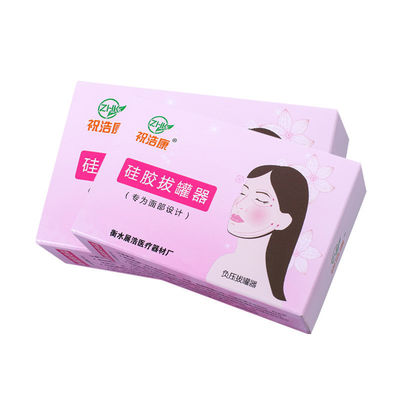 100% de silicone doméstico Cupping Guasha salão de beleza exclusivo multi-color quatro peças conjunto facial Gua Sha Cupping para o cuidado