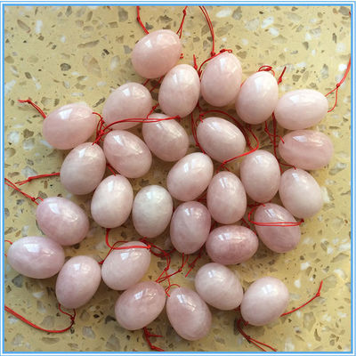 Ovos Yoni de quartzo rosa de tamanho médio 2024 Produto de tendência para terapia de reabilitação