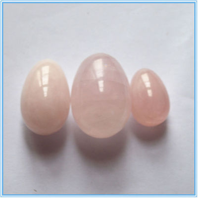 Ovos Yoni de quartzo rosa de tamanho médio 2024 Produto de tendência para terapia de reabilitação