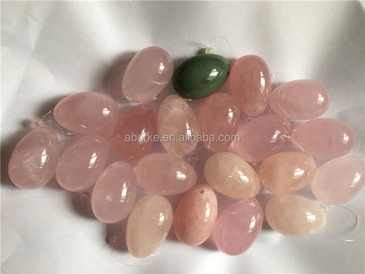 Ovos Yoni de quartzo rosa de tamanho médio 2024 Produto de tendência para terapia de reabilitação