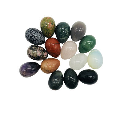 Estilos de arte folclórica colorida Pedra preciosa natural Jade Yoni ovos A adição perfeita para a sua rotina de saúde vaginal
