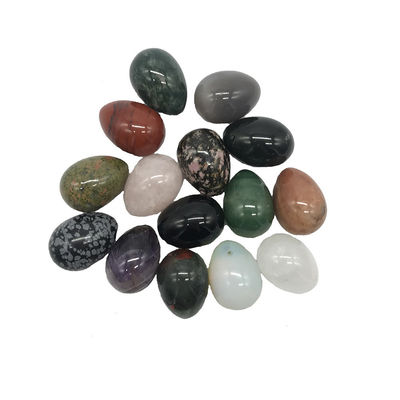 Estilos de arte folclórica colorida Pedra preciosa natural Jade Yoni ovos A adição perfeita para a sua rotina de saúde vaginal