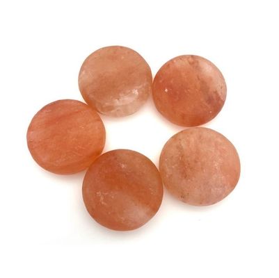250g Sabão Natural de Sal de Rosa do Himalaia para Salão de Beleza SPA Óleo Essencial Massagem de Escravagem A Mão Compressão Quente Frio Pedra