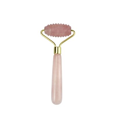 Ferramenta de massagem facial 100% natural de quartzo rosa Gua Sha Jade Roller para cuidados com a pele e ferramentas de massagem