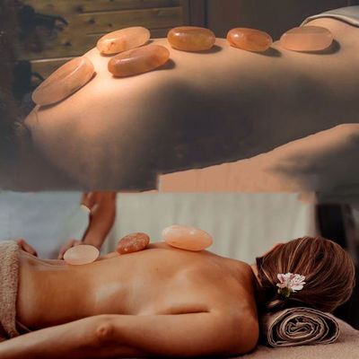250g Sabão Natural de Sal de Rosa do Himalaia para Salão de Beleza SPA Óleo Essencial Massagem de Escravagem A Mão Compressão Quente Frio Pedra