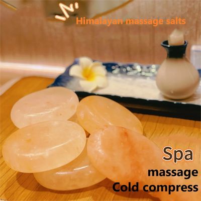 250g Sabão Natural de Sal de Rosa do Himalaia para Salão de Beleza SPA Óleo Essencial Massagem de Escravagem A Mão Compressão Quente Frio Pedra