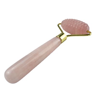 Ferramenta de massagem facial 100% natural de quartzo rosa Gua Sha Jade Roller para cuidados com a pele e ferramentas de massagem