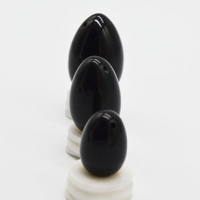 Manualmente esculpida 2024 Obsidiana preta Yoni ovos Kegel ferramenta de exercícios para saúde e bem-estar das mulheres