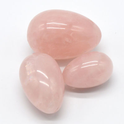 Técnica polida Quartzo Rosa e Jade Yoni ovos Top Kegel exercício escolha para mulheres
