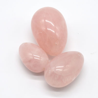 Técnica polida Quartzo Rosa e Jade Yoni ovos Top Kegel exercício escolha para mulheres