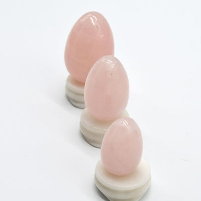 Técnica polida Quartzo Rosa e Jade Yoni ovos Top Kegel exercício escolha para mulheres