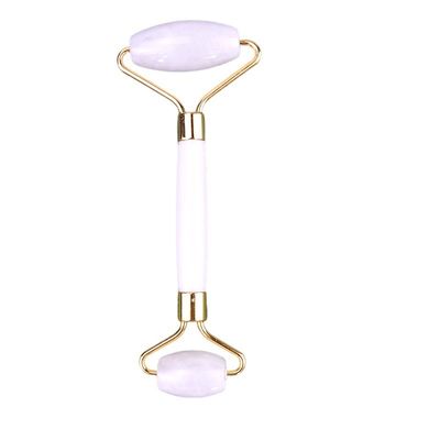 Rolo de Jade Branco Natural Guasha Massagista de Beleza Facial Facial Gua Sha Massagem Ferramentas Anti-Envelhecimento Logotipo personalizado para Massagem Facial