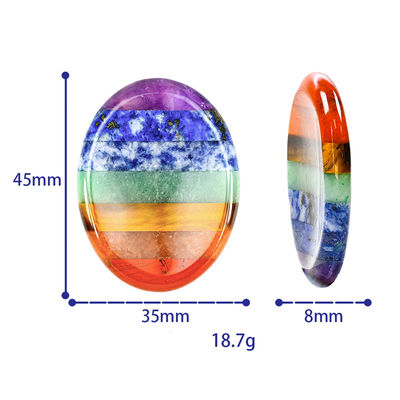 Chakra Balancing Essential Natural Worry Stone Finger Massage Tool com tamanho 45*35*8mm e certificado ISO9001
