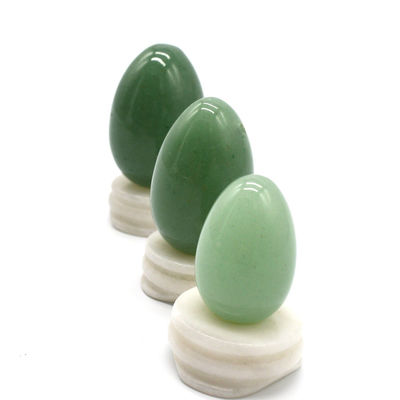 Obtenha um piso pélvico mais forte com o Exercício de Kegel de Ovos Yoni de Jade Verde Esculpido