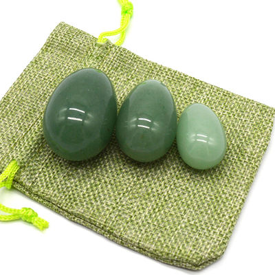 Obtenha um piso pélvico mais forte com o Exercício de Kegel de Ovos Yoni de Jade Verde Esculpido