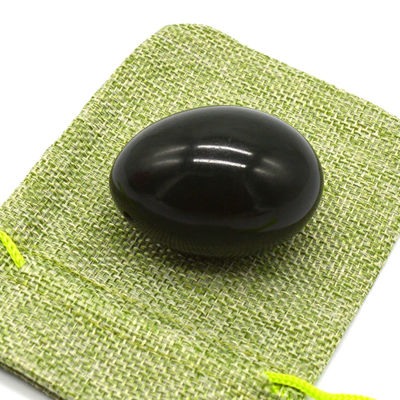 Nefrita em forma de ovo Kegel Jade ovos Pedra preciosa natural Yoni ovos 40 * 30mm