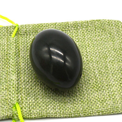 Nefrita em forma de ovo Kegel Jade ovos Pedra preciosa natural Yoni ovos 40 * 30mm