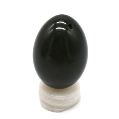 Nefrita em forma de ovo Kegel Jade ovos Pedra preciosa natural Yoni ovos 40 * 30mm