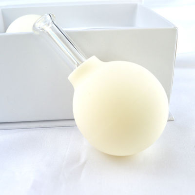 2023 chegadas 2 peças de vidro silicone Cupping Set Massagem vácuo Sucção Cupping Cups para o rosto por borracha e martelo de massagem