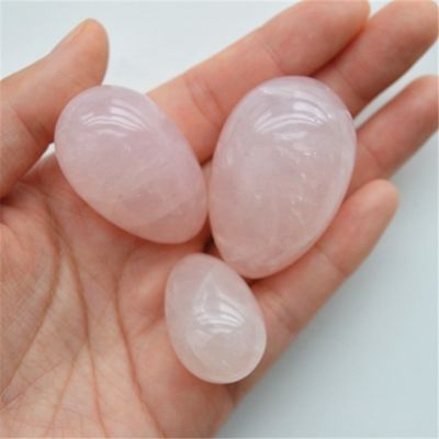 Rose Quartz Yoni ovos para mulheres PC treinamento muscular e exercício de Kegel