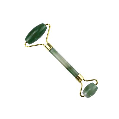Equipamento de massagem facial Aventurine Verde Gua Sha Jade Roller Stone Guasha Roller para massagista facial