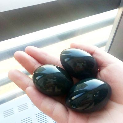 Cristal Material de contas soltas Nefrita verde Jade Yoni ovos para aperto e fortalecimento vaginal